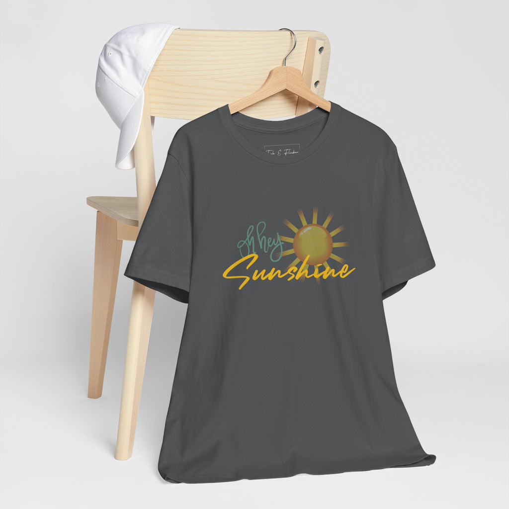 Hey Sunshine Unisex Jersey Tee - Perfect for Summer Vibes & Casual Days