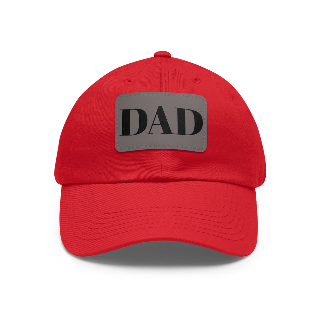 Stylish Dad Hat, Casual Everyday Wear, Father's Day Gift, Outdoor & Fun, Adjustable Cap, Unique Leather Patch Design