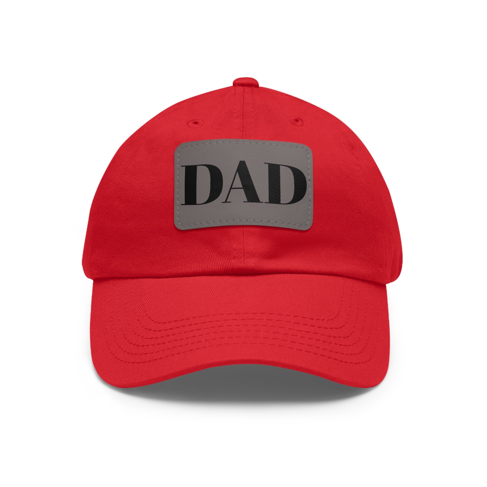 Stylish Dad Hat, Casual Everyday Wear, Father's Day Gift, Outdoor & Fun, Adjustable Cap, Unique Leather Patch Design
