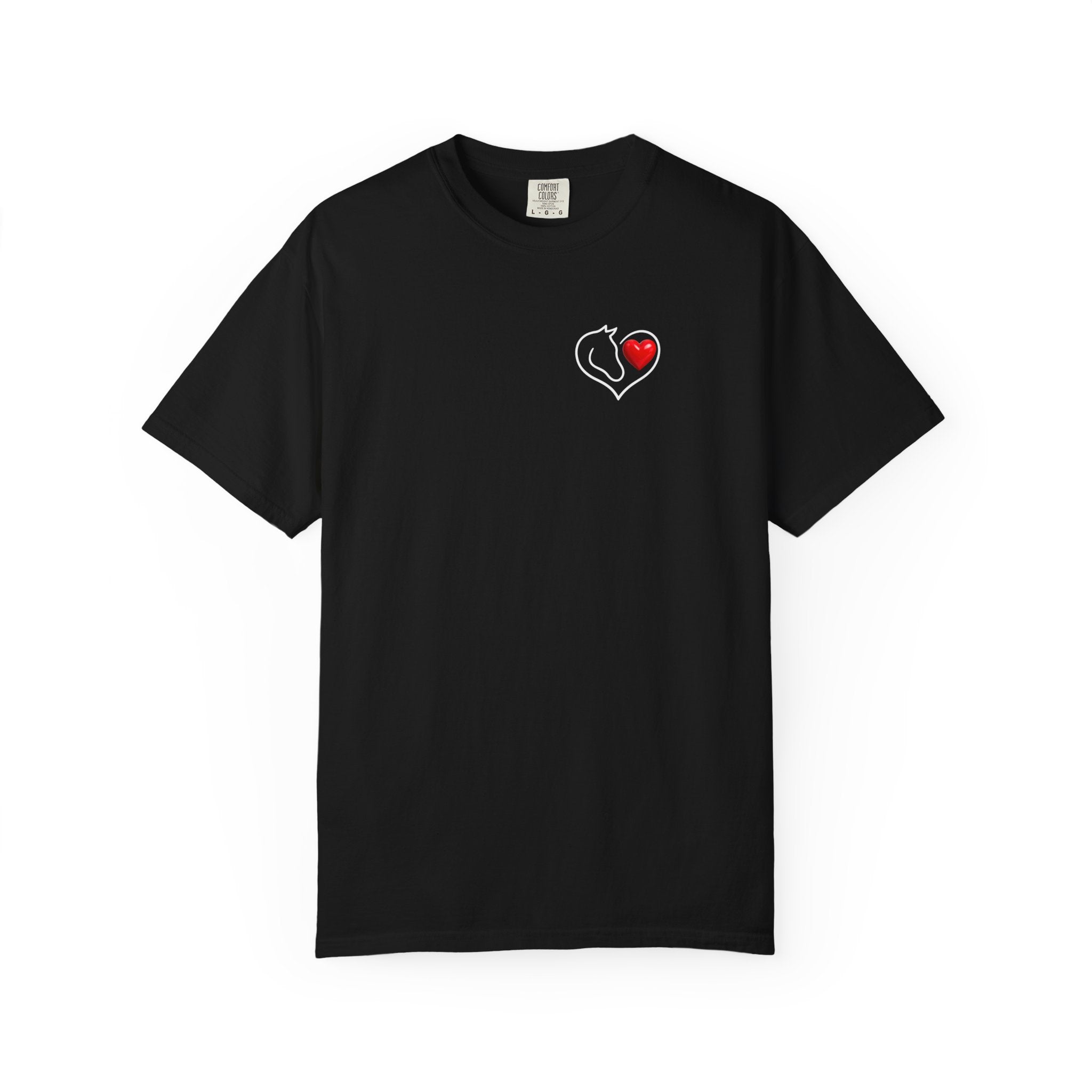 Love Horses Heart Collage T-Shirt — Cute Horse Lover Tee