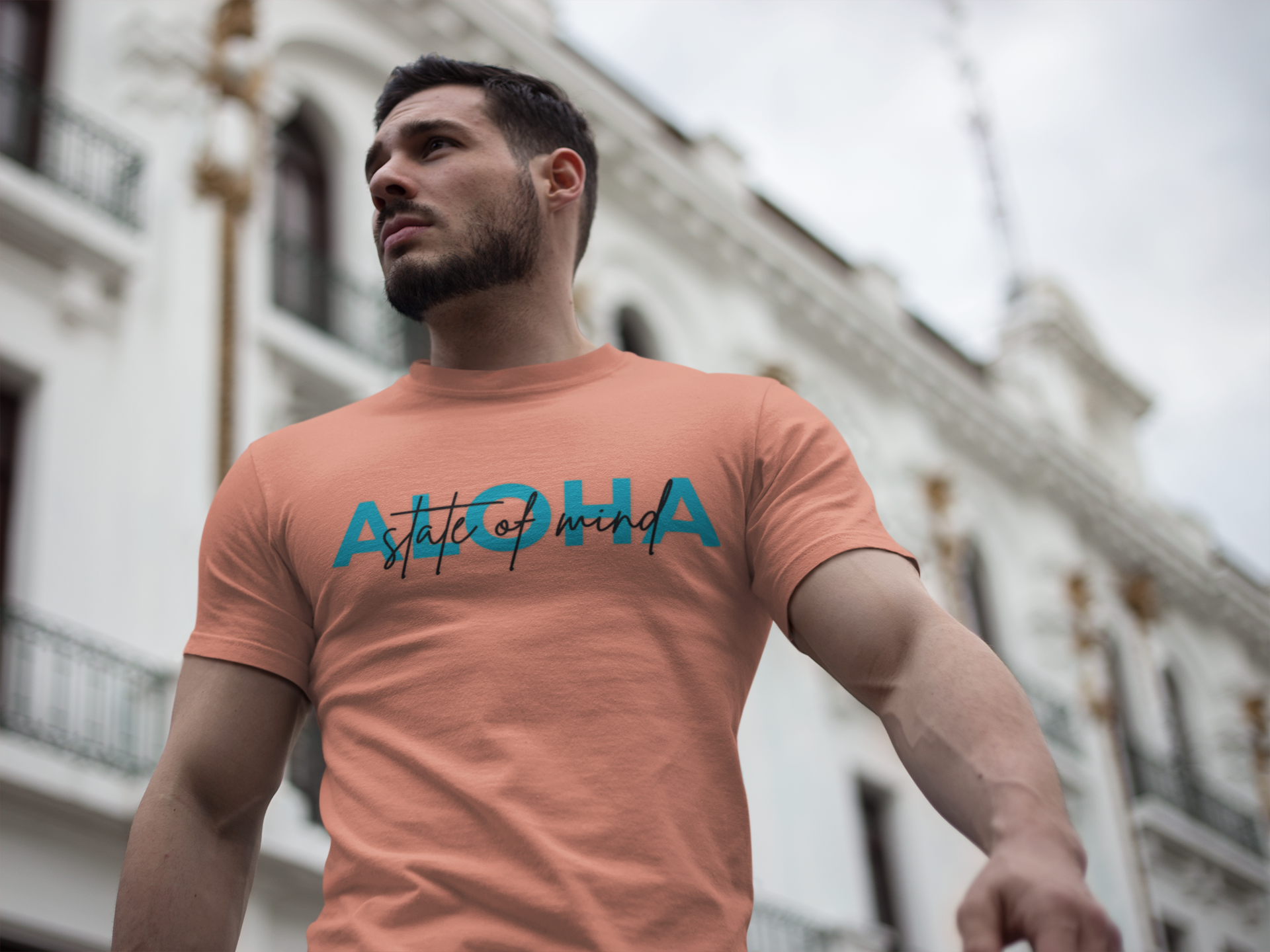 Aloha Vibes Comfort Colors Shirt – Vintage Garment-Dyed Unisex T-Shirt, Tropical Retro Tee, Coastal Beachwear, Soothing Island Style Gift