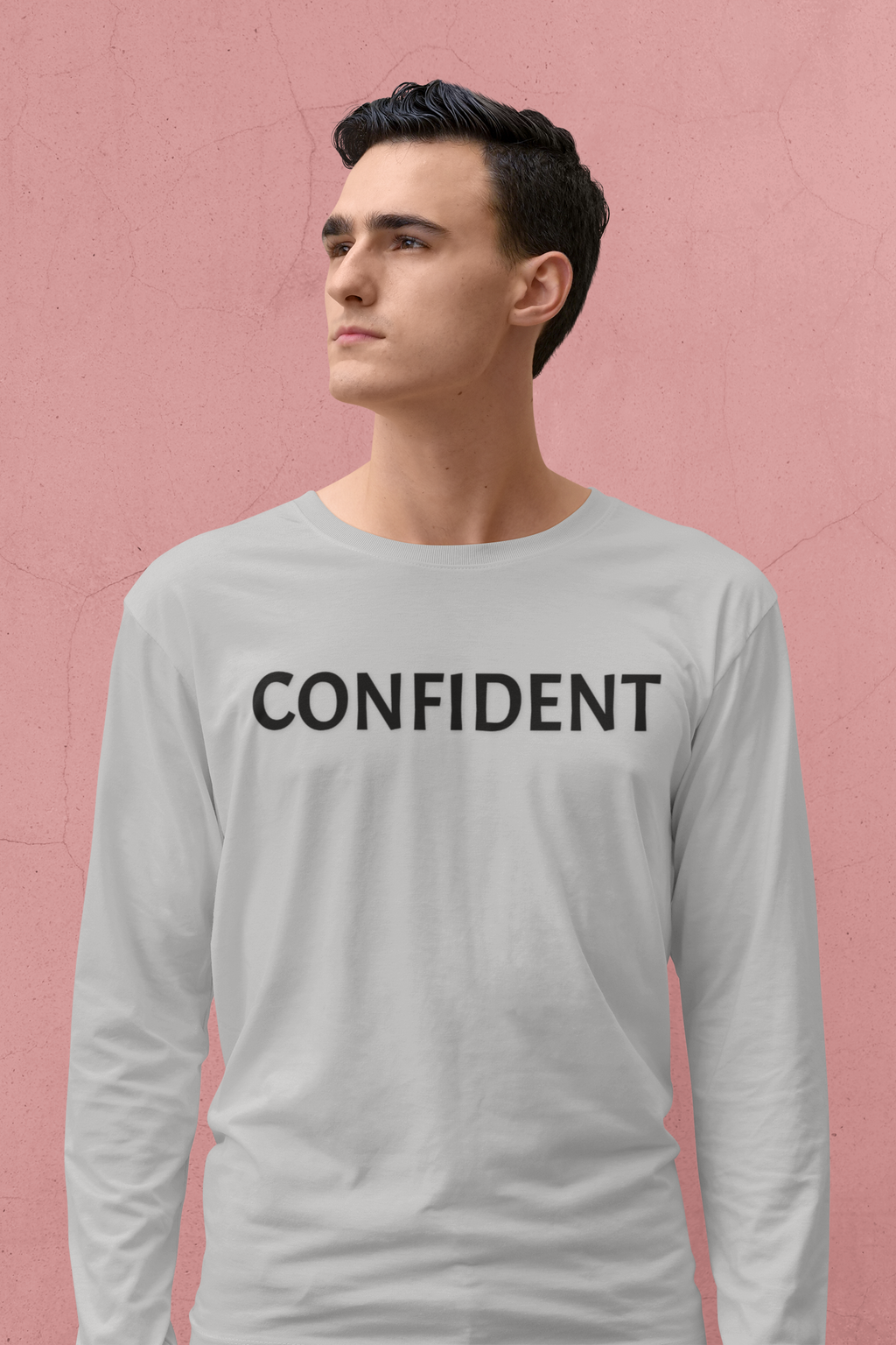 Inspirational Long Sleeve Tee - Confident
