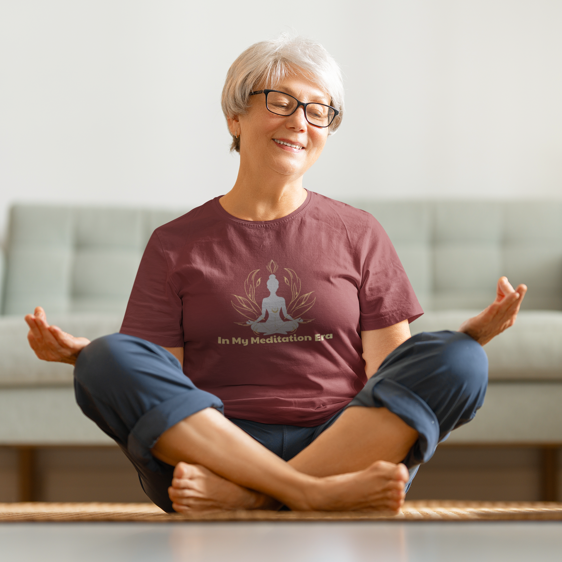 Mindful Meditation Unisex Short Sleeve Tee - Relax & Reflect