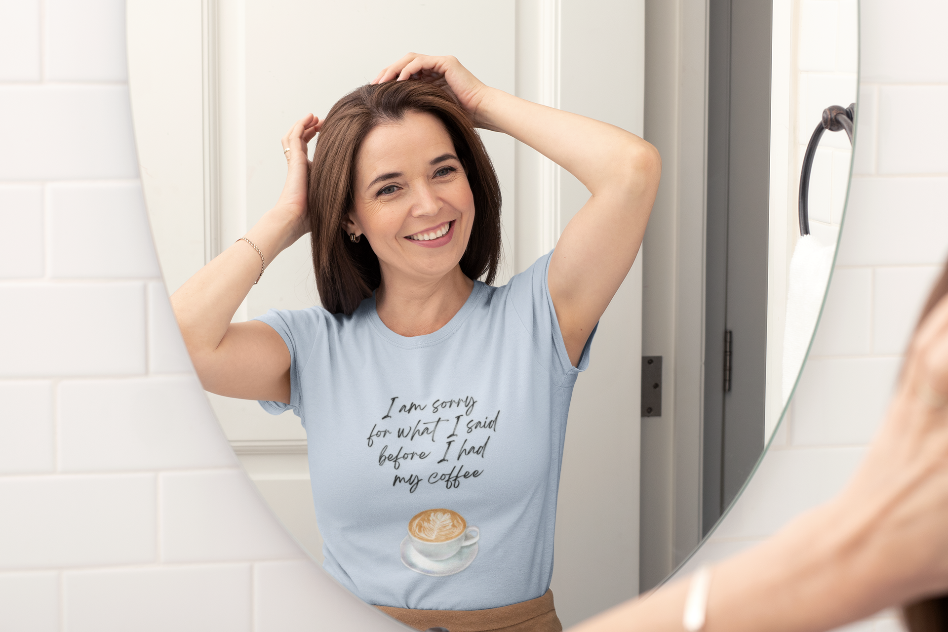 Coffee Lovers Tee - "I Am Sorry for What I Said Before I Had My Coffee" - Unisex Jersey Short Sleeve T-Shirt