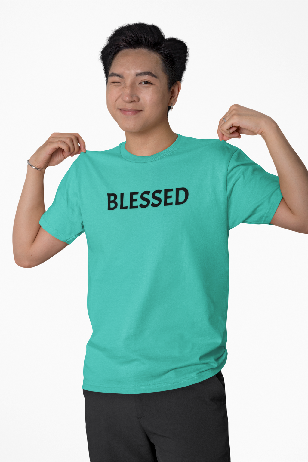 Inspirational Short Sleeve Tee - Blessed