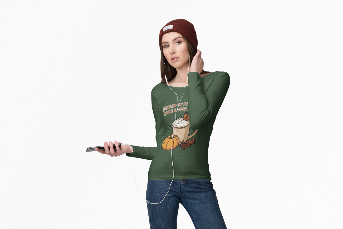 Autumn Long Sleeve Tee- Pumpkin Spice, Fall Fashion, Halloween, Thanksgiving Gift