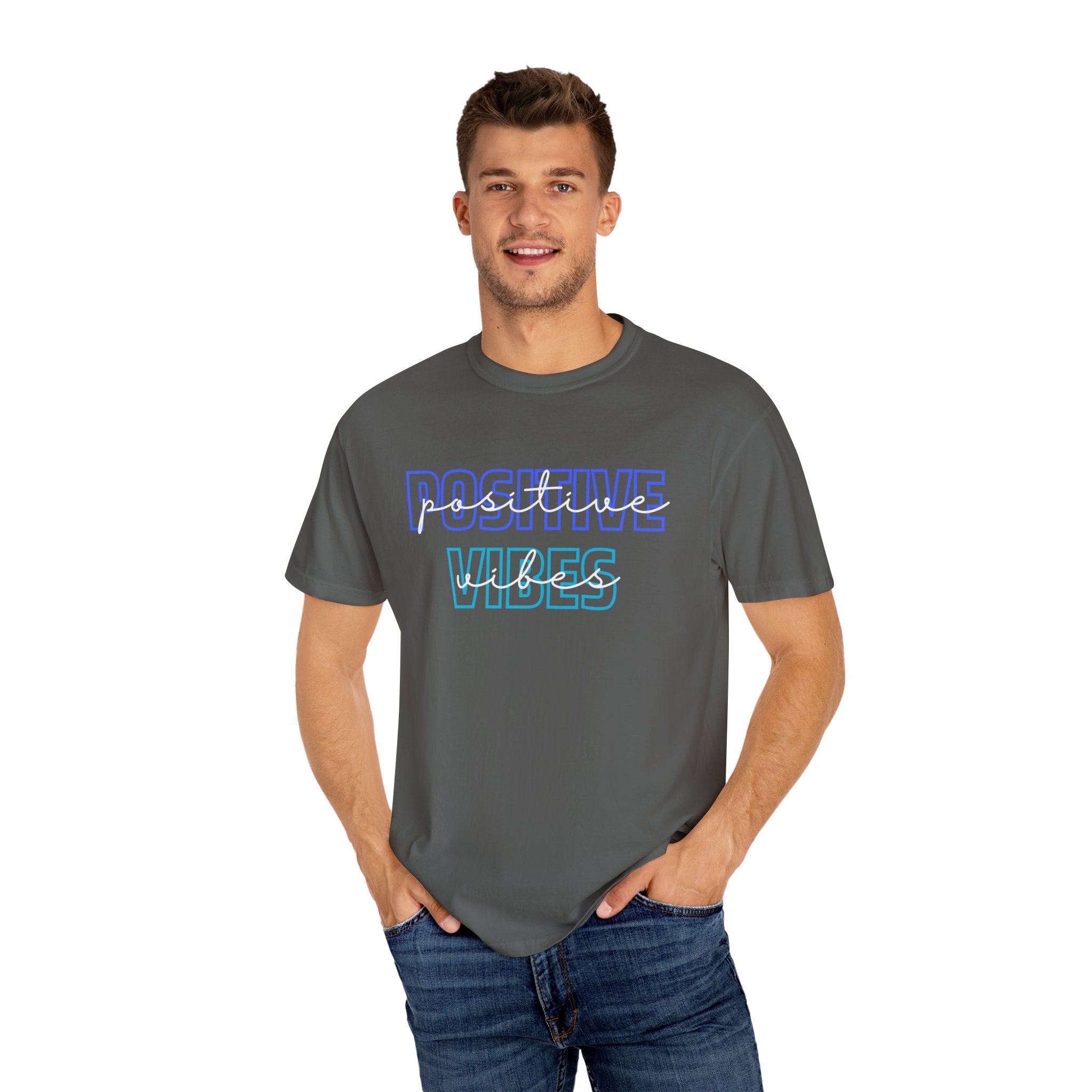 Comfort Colors Positive Vibes Unisex Garment-Dyed T-Shirt