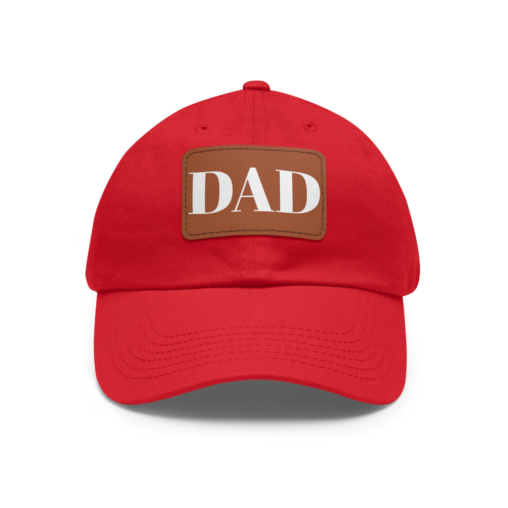 Stylish Dad Hat, Casual Everyday Wear, Father's Day Gift, Outdoor & Fun, Adjustable Cap, Unique Leather Patch Design