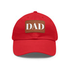 Stylish Dad Hat, Casual Everyday Wear, Father's Day Gift, Outdoor & Fun, Adjustable Cap, Unique Leather Patch Design