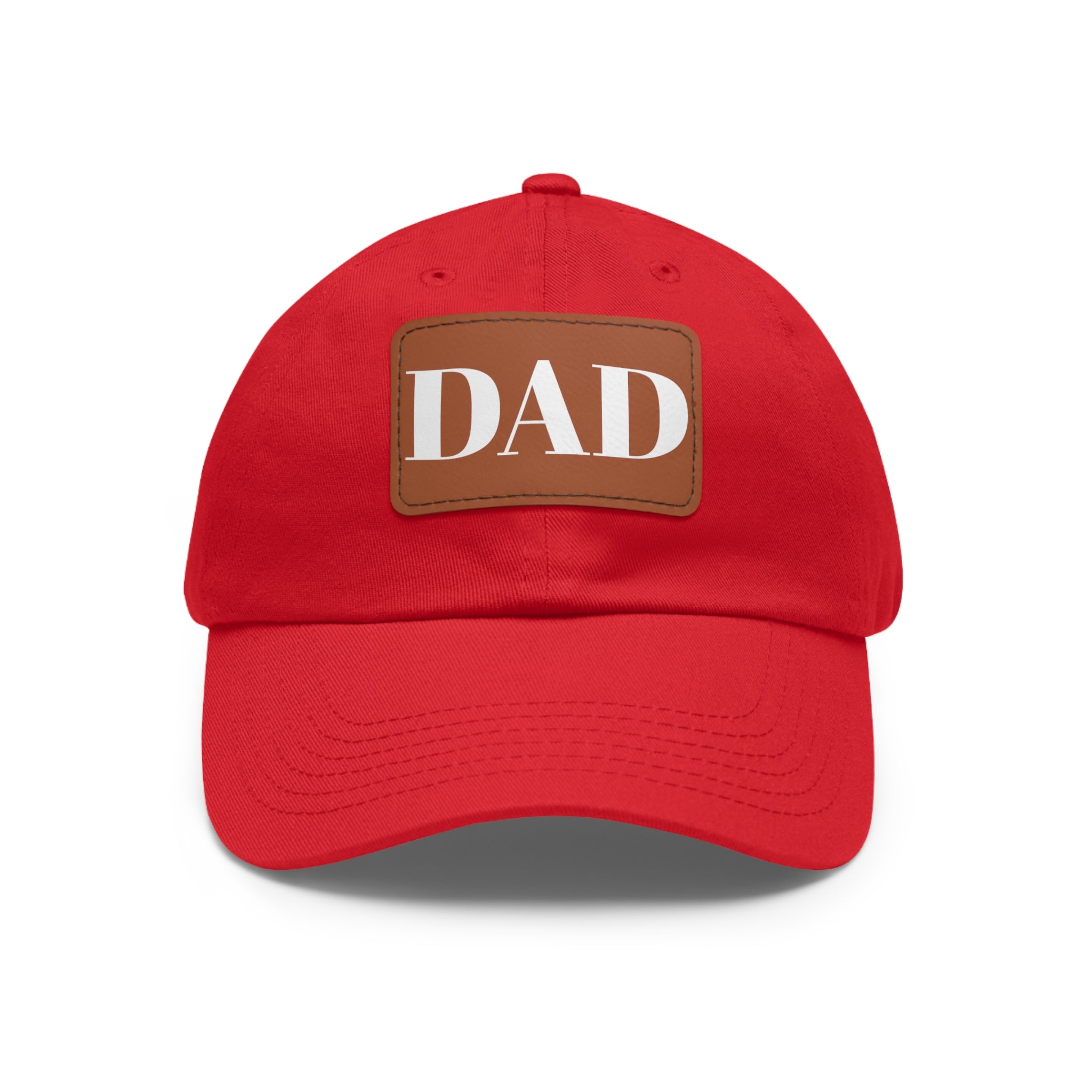 Stylish Dad Hat, Casual Everyday Wear, Father's Day Gift, Outdoor & Fun, Adjustable Cap, Unique Leather Patch Design