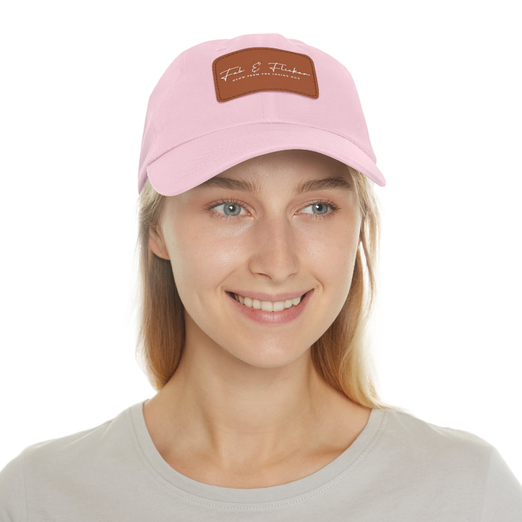 Fab & Flicker Stylish Hat with Leather Patch - Glow from the Inside Out