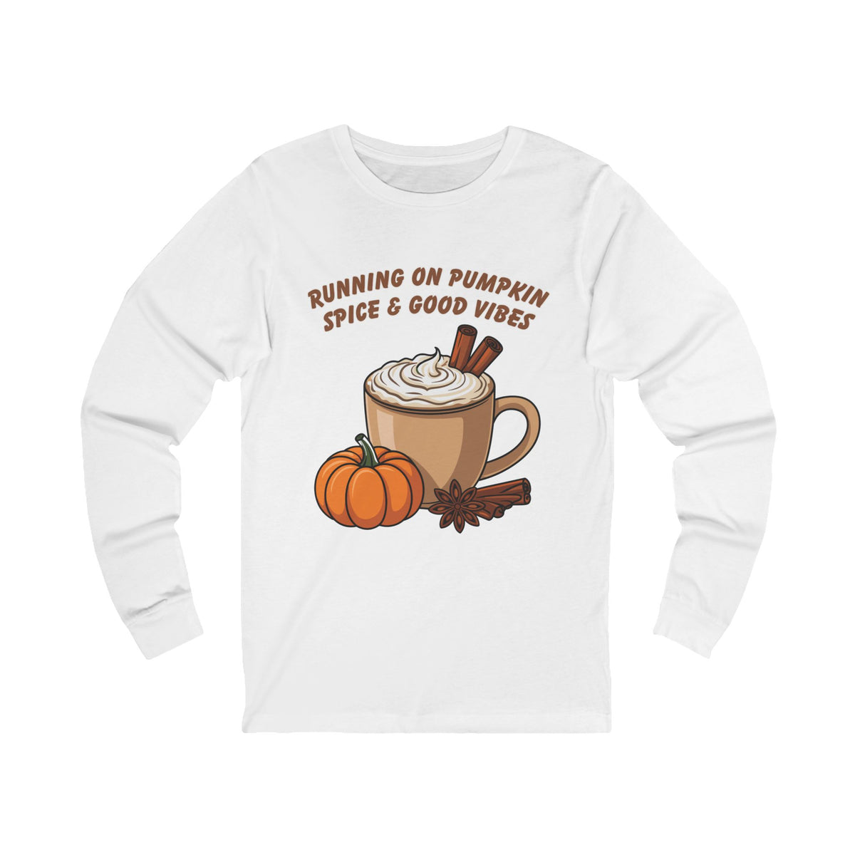 Autumn Long Sleeve Tee- Pumpkin Spice, Fall Fashion, Halloween, Thanksgiving Gift