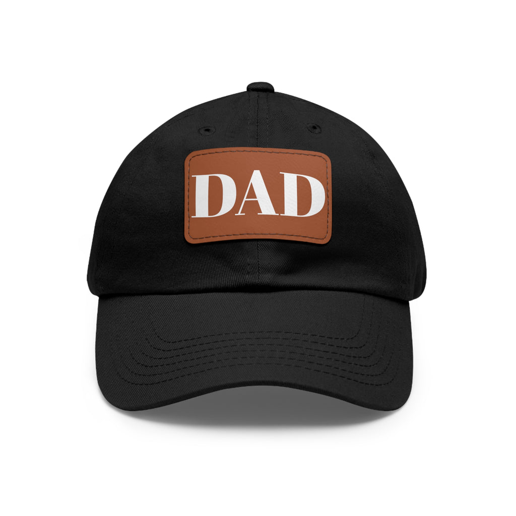 Stylish Dad Hat, Casual Everyday Wear, Father's Day Gift, Outdoor & Fun, Adjustable Cap, Unique Leather Patch Design