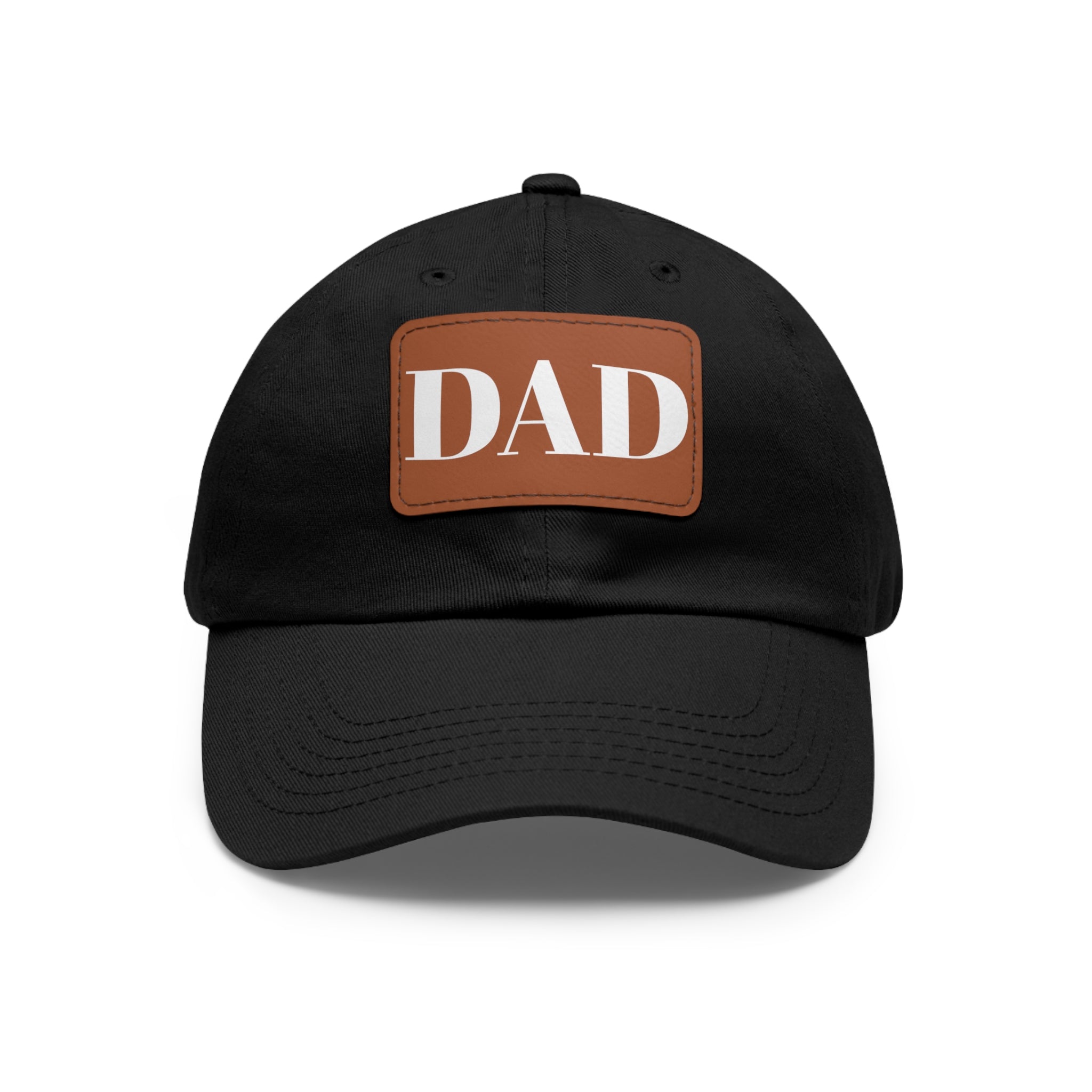 Stylish Dad Hat, Casual Everyday Wear, Father's Day Gift, Outdoor & Fun, Adjustable Cap, Unique Leather Patch Design