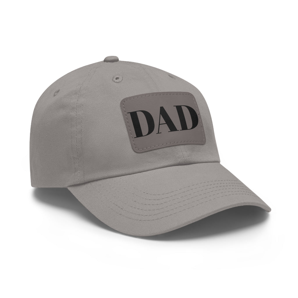 Stylish Dad Hat, Casual Everyday Wear, Father's Day Gift, Outdoor & Fun, Adjustable Cap, Unique Leather Patch Design