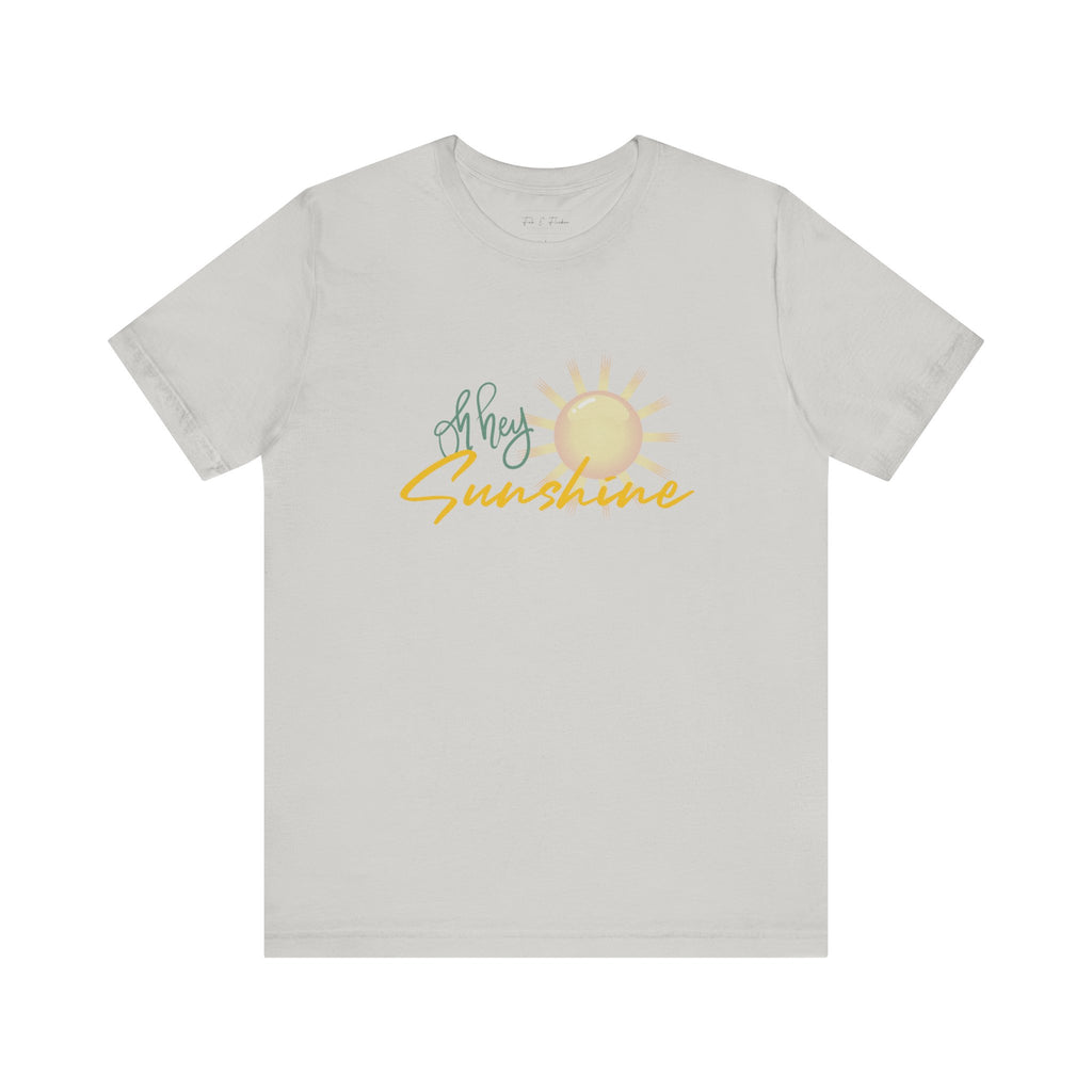 Hey Sunshine Unisex Jersey Tee - Perfect for Summer Vibes & Casual Days