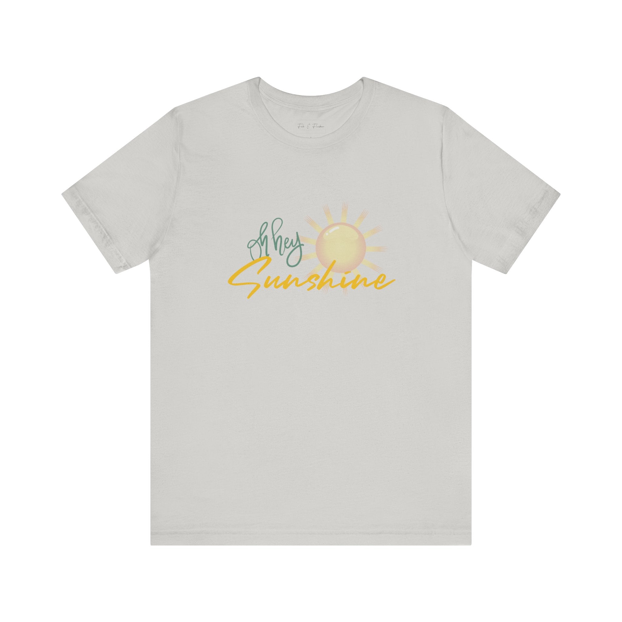 Hey Sunshine Unisex Jersey Tee - Perfect for Summer Vibes & Casual Days