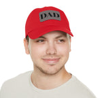 Stylish Dad Hat, Casual Everyday Wear, Father's Day Gift, Outdoor & Fun, Adjustable Cap, Unique Leather Patch Design