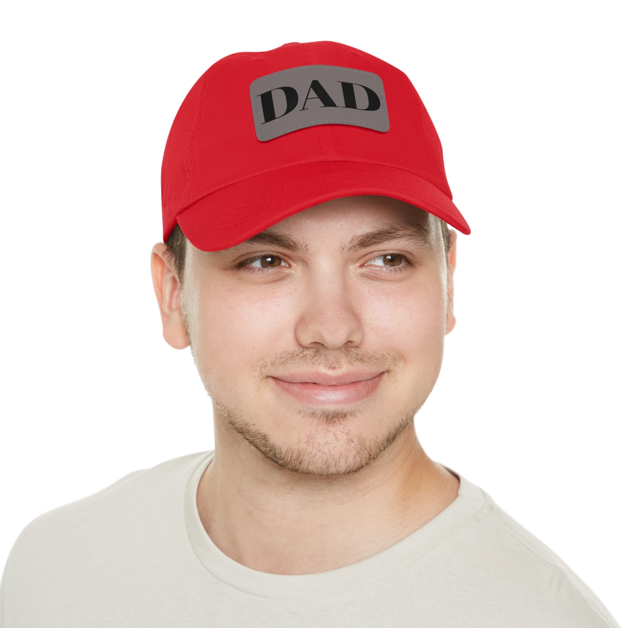 Stylish Dad Hat, Casual Everyday Wear, Father's Day Gift, Outdoor & Fun, Adjustable Cap, Unique Leather Patch Design