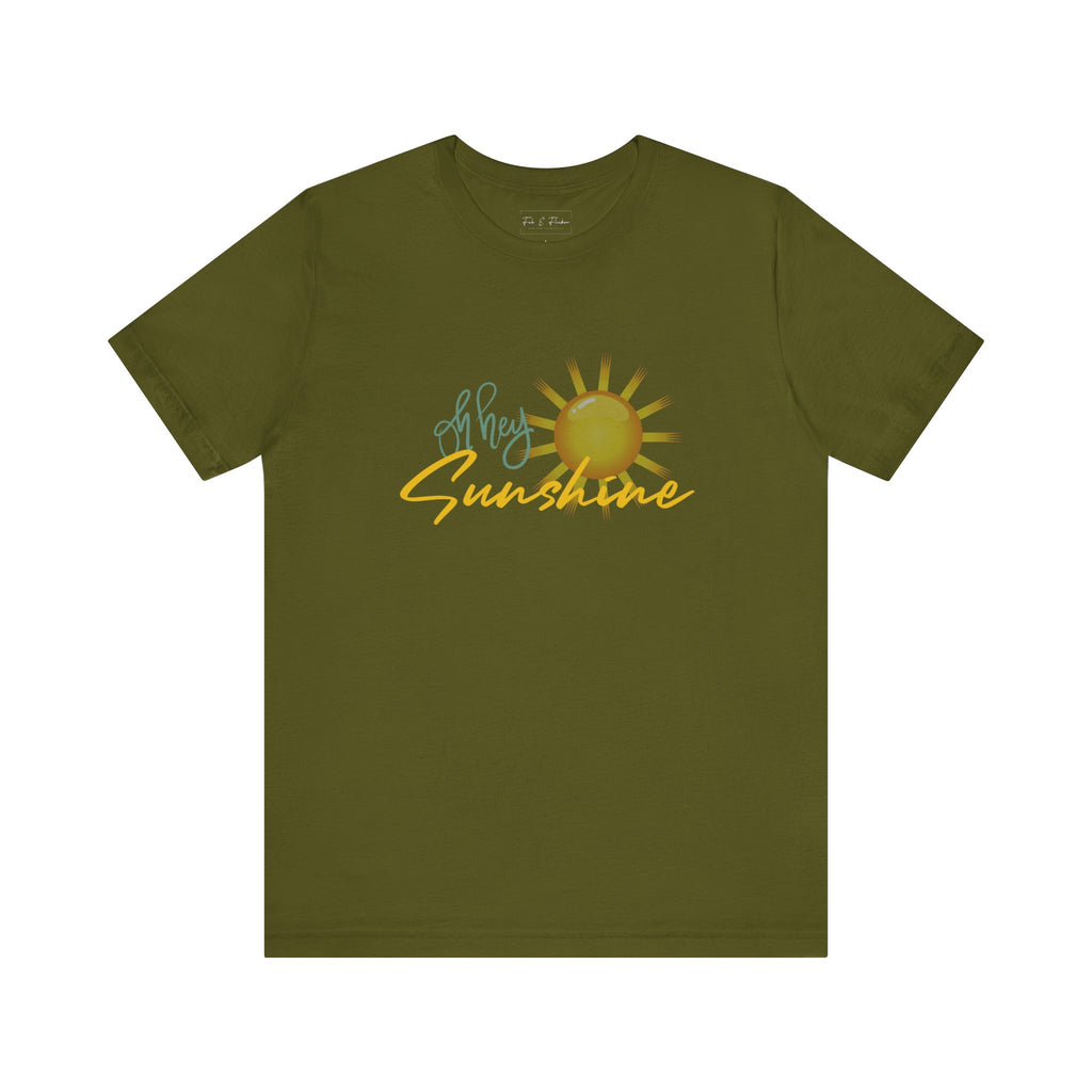 Hey Sunshine Unisex Jersey Tee - Perfect for Summer Vibes & Casual Days