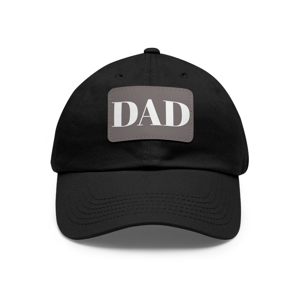 Stylish Dad Hat, Casual Everyday Wear, Father's Day Gift, Outdoor & Fun, Adjustable Cap, Unique Leather Patch Design