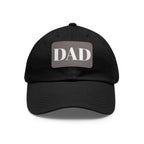 Stylish Dad Hat, Casual Everyday Wear, Father's Day Gift, Outdoor & Fun, Adjustable Cap, Unique Leather Patch Design