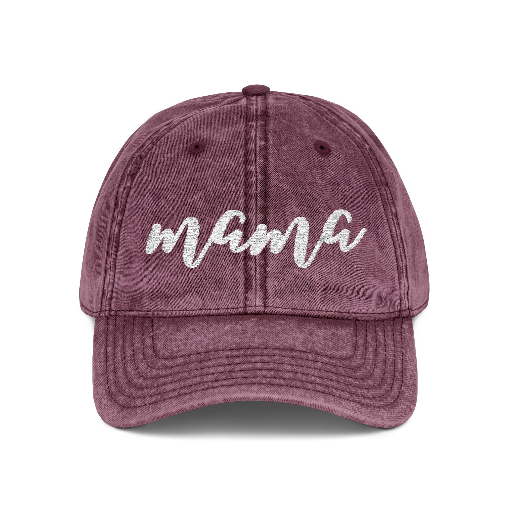 Vintage Mama Cap - Embroidered Cotton Baseball Hat