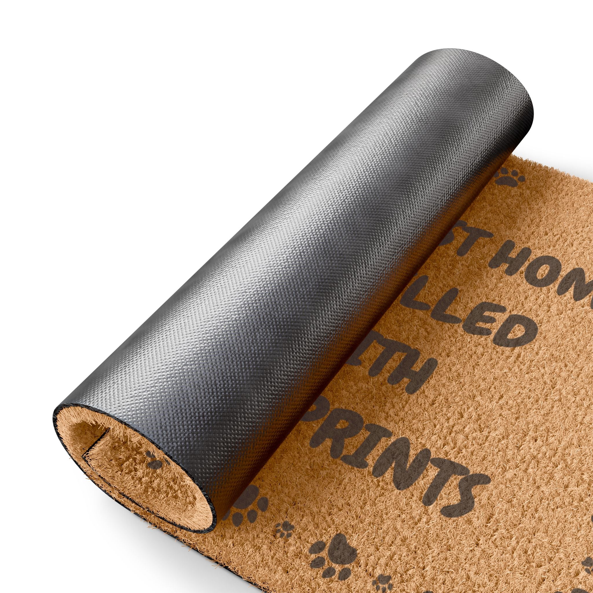 Doormat — "The Best Home Is Filled with Paw Prints" Welcome Mat