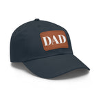 Stylish Dad Hat, Casual Everyday Wear, Father's Day Gift, Outdoor & Fun, Adjustable Cap, Unique Leather Patch Design