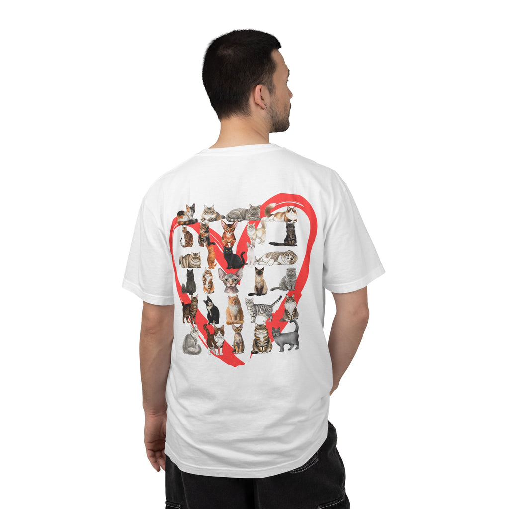 Love Cats Heart Collage T-Shirt — Cute Cat Lover Tee