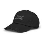 Present Not Perfect Distressed Cap - Trendy Unisex Hat for Casual Wear