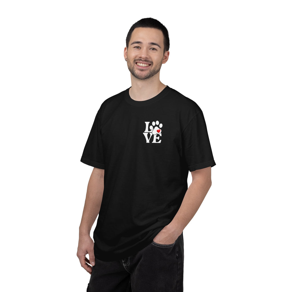 Love Dog Heart Collage T-Shirt — Cute Dog Lover Tee