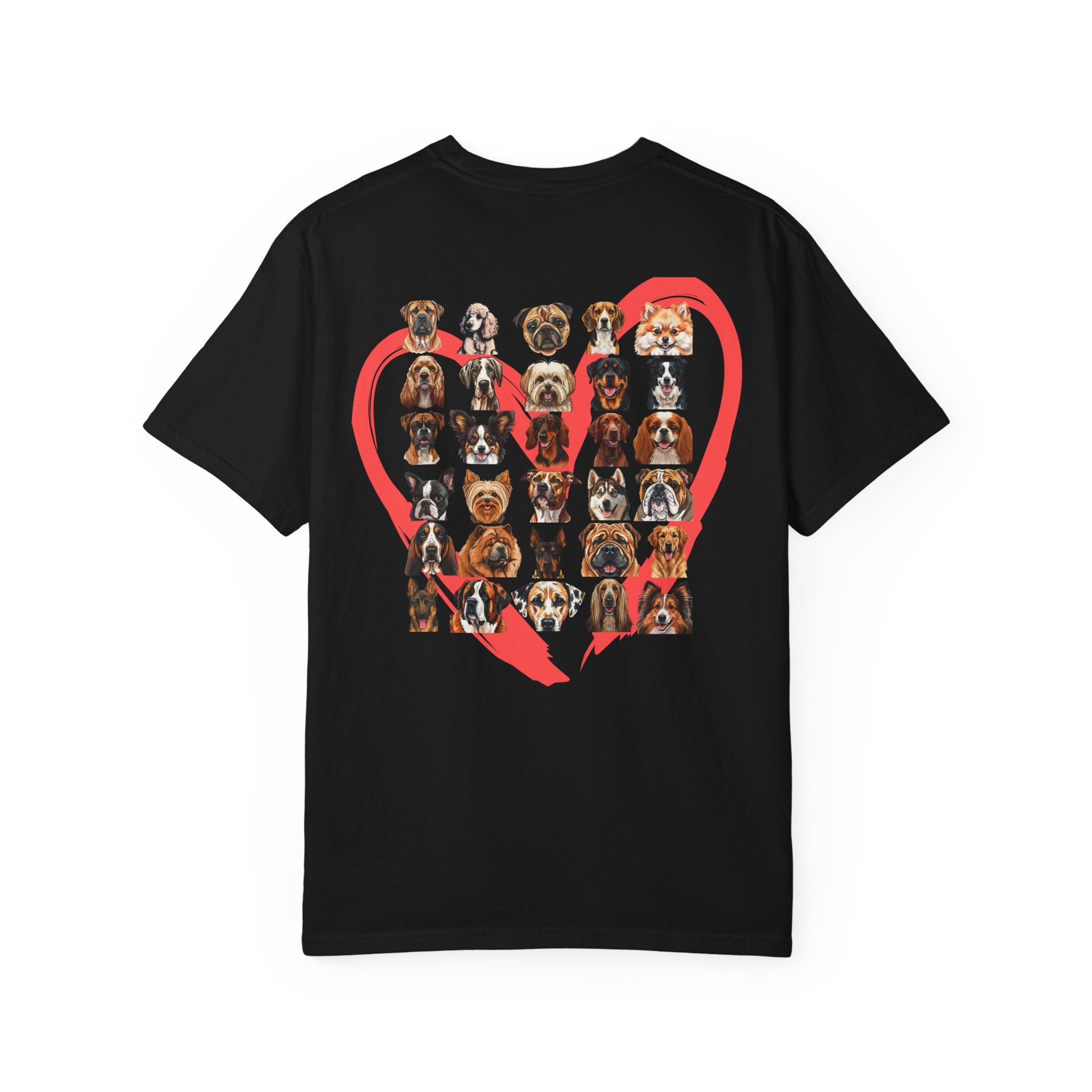 Love Dog Heart Collage T-Shirt — Cute Dog Lover Tee