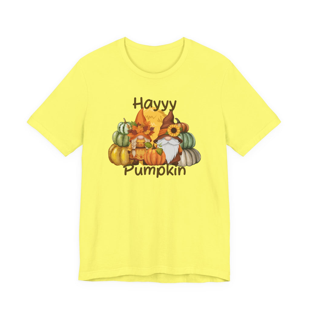 Fall Vibes Pumpkin Tee, Gnome Shirt, Halloween Apparel, Autumn Fashion, Gift for Gnome Lovers, Cozy Fall Outfit