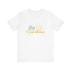 Hey Sunshine Unisex Jersey Tee - Perfect for Summer Vibes & Casual Days