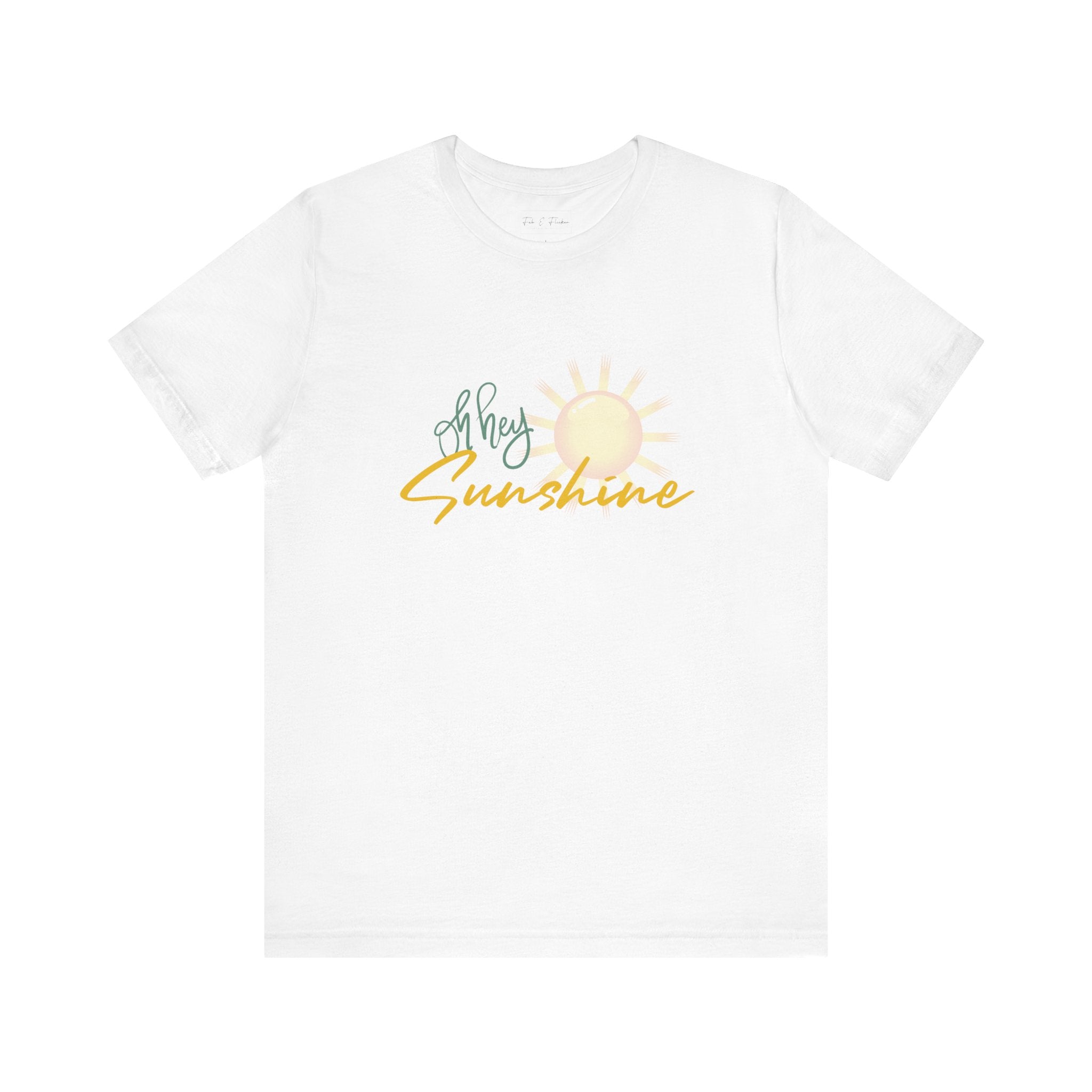 Hey Sunshine Unisex Jersey Tee - Perfect for Summer Vibes & Casual Days