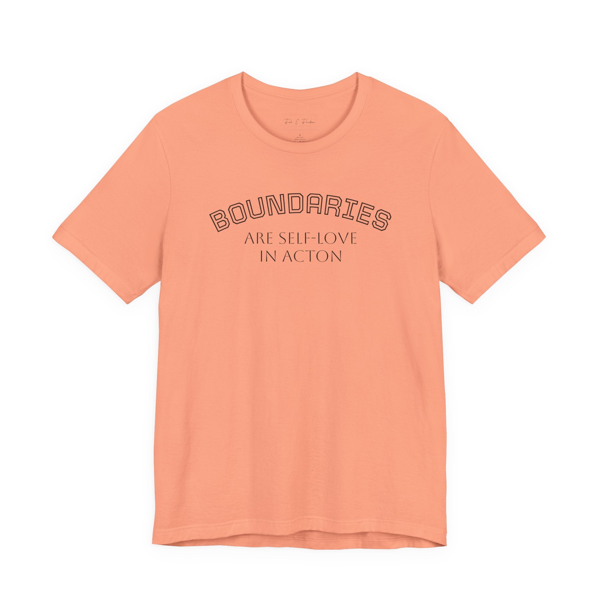 Self-Love Boundaries Tee, Unisex Jersey T-Shirt, Positive Affirmation Shirt, Conscious Living Apparel, Mindfulness Gift