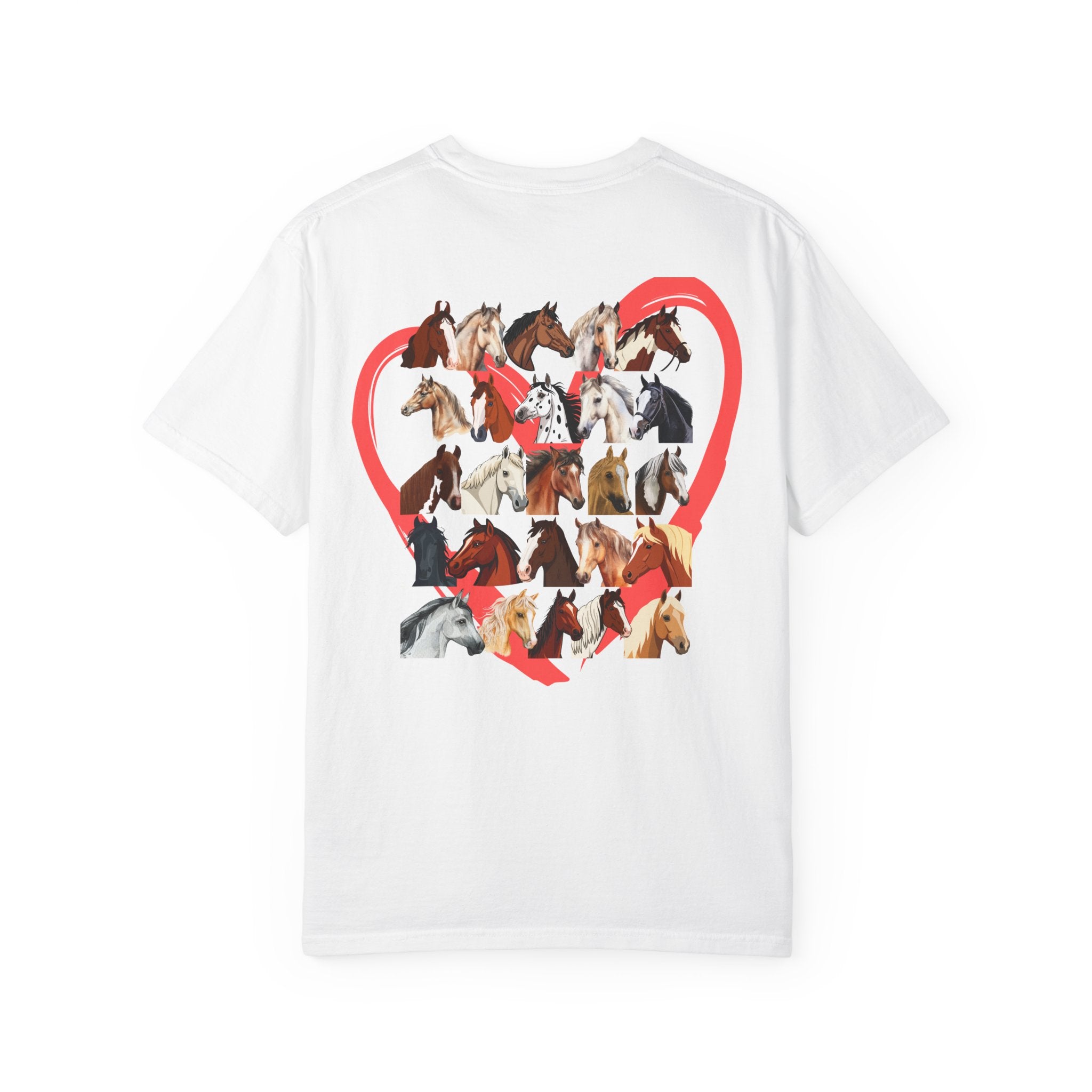 Love Horses Heart Collage T-Shirt — Cute Horse Lover Tee