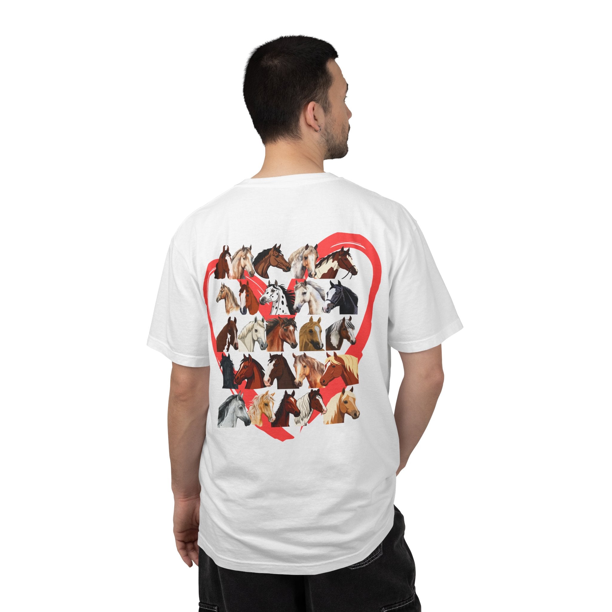 Love Horses Heart Collage T-Shirt — Cute Horse Lover Tee