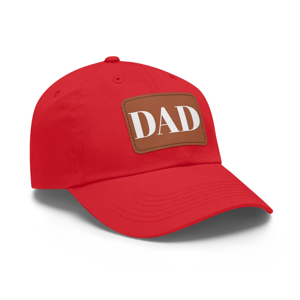Stylish Dad Hat, Casual Everyday Wear, Father's Day Gift, Outdoor & Fun, Adjustable Cap, Unique Leather Patch Design