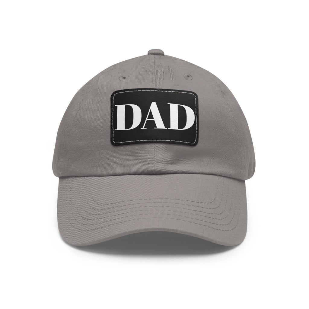 Stylish Dad Hat, Casual Everyday Wear, Father's Day Gift, Outdoor & Fun, Adjustable Cap, Unique Leather Patch Design
