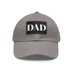 Stylish Dad Hat, Casual Everyday Wear, Father's Day Gift, Outdoor & Fun, Adjustable Cap, Unique Leather Patch Design