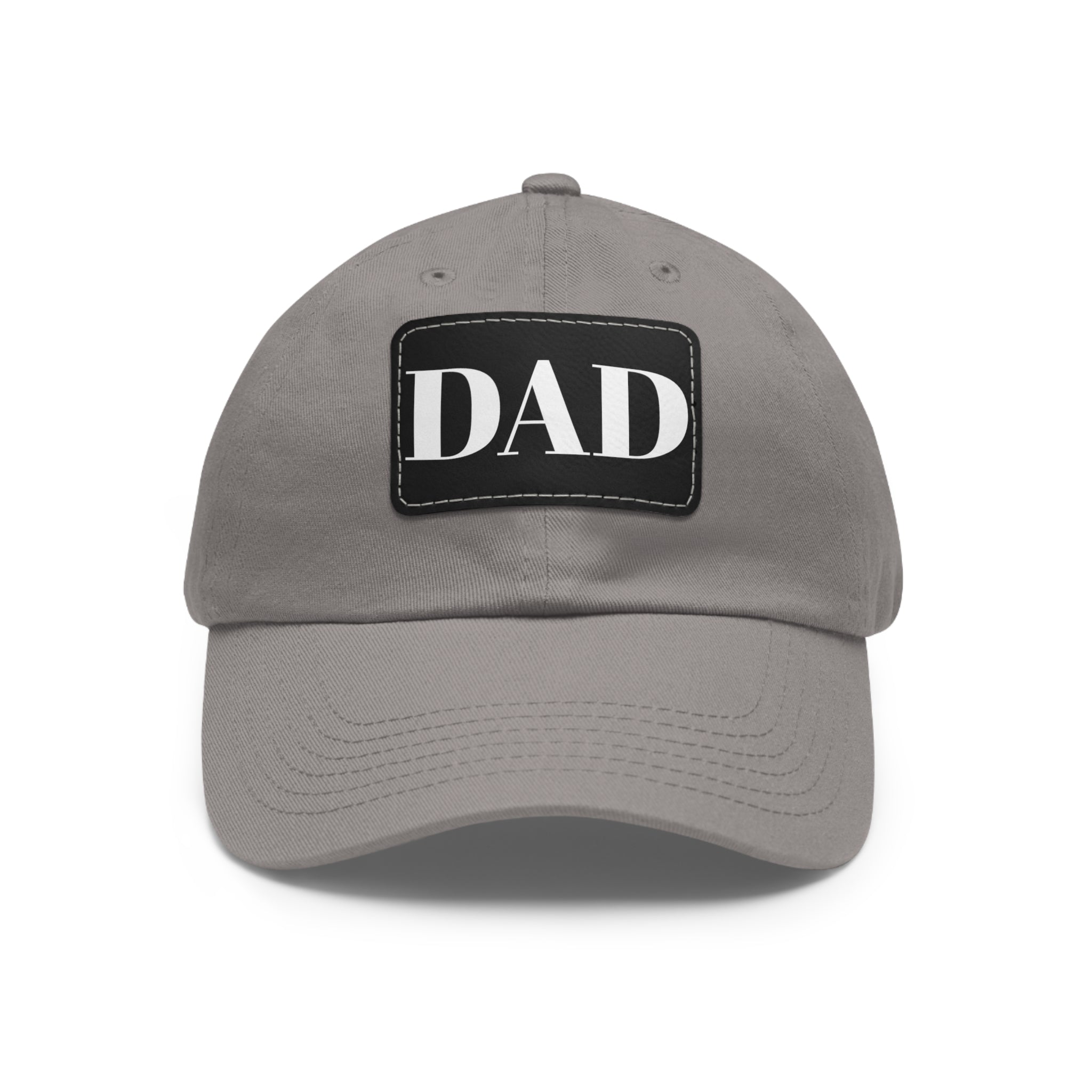 Stylish Dad Hat, Casual Everyday Wear, Father's Day Gift, Outdoor & Fun, Adjustable Cap, Unique Leather Patch Design