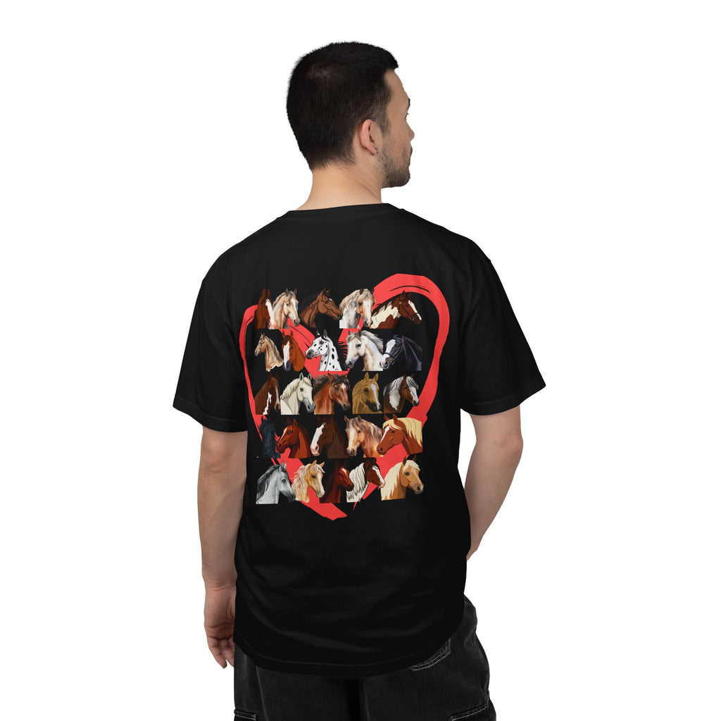 Love Horses Heart Collage T-Shirt — Cute Horse Lover Tee