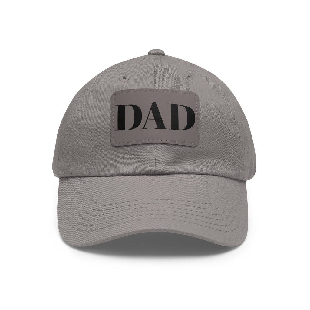 Stylish Dad Hat, Casual Everyday Wear, Father's Day Gift, Outdoor & Fun, Adjustable Cap, Unique Leather Patch Design
