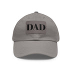 Stylish Dad Hat, Casual Everyday Wear, Father's Day Gift, Outdoor & Fun, Adjustable Cap, Unique Leather Patch Design