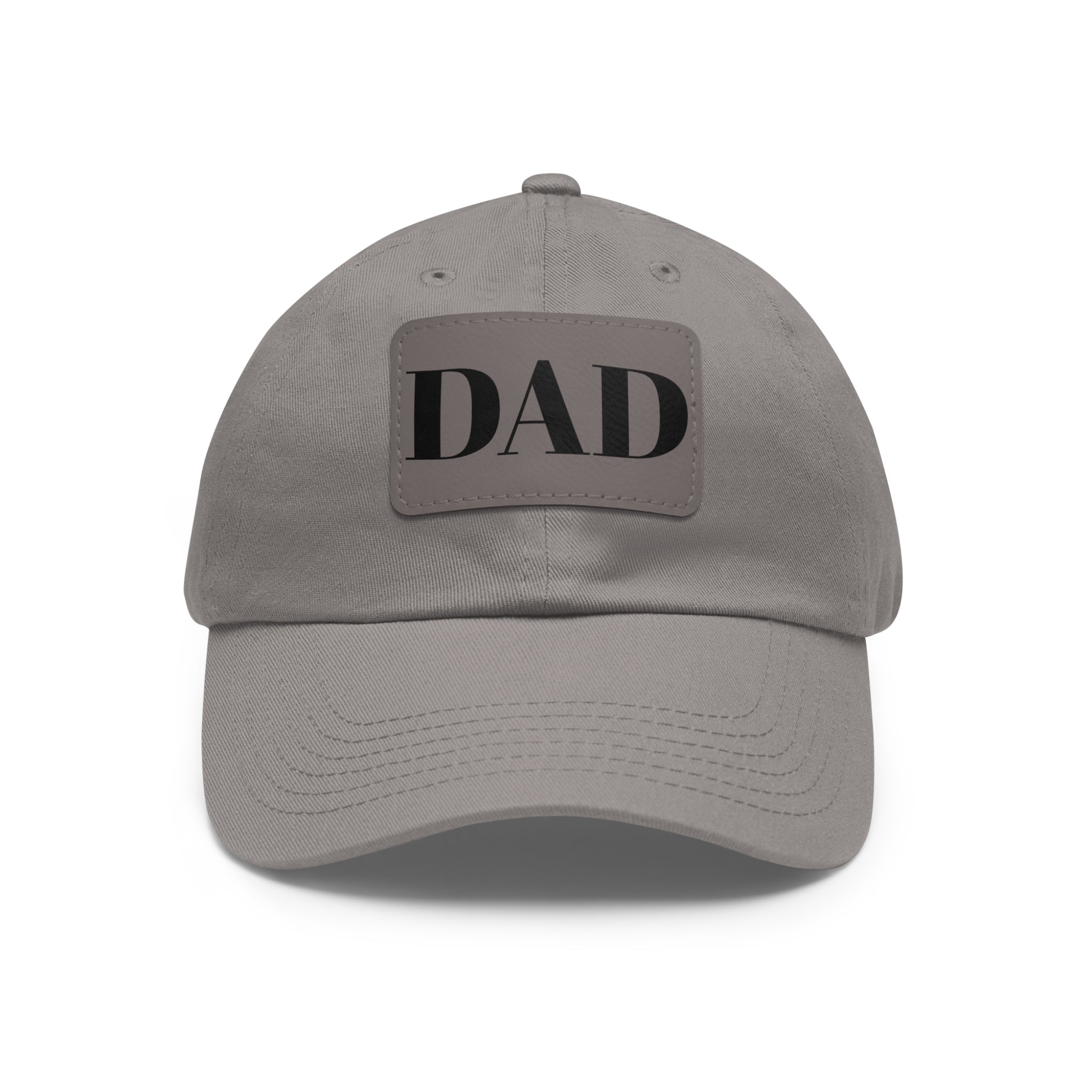 Stylish Dad Hat, Casual Everyday Wear, Father's Day Gift, Outdoor & Fun, Adjustable Cap, Unique Leather Patch Design