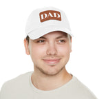 Stylish Dad Hat, Casual Everyday Wear, Father's Day Gift, Outdoor & Fun, Adjustable Cap, Unique Leather Patch Design