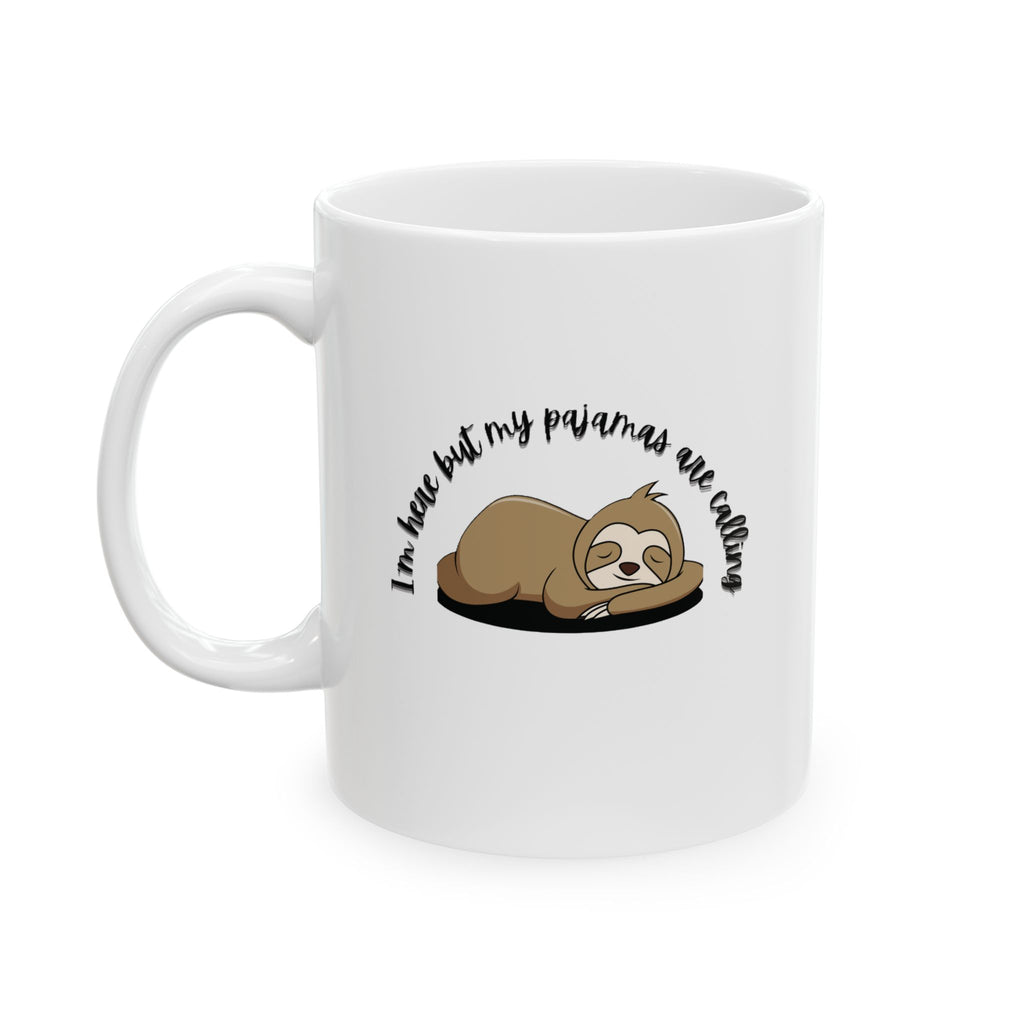 Sleepy Sloth Ceramic Mug