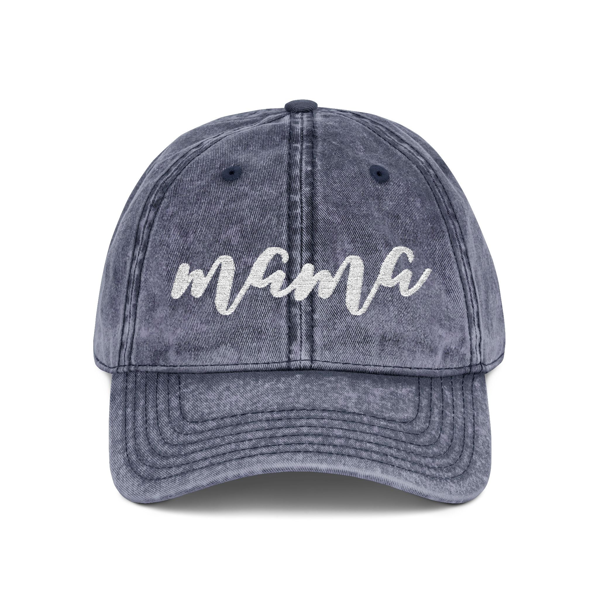 Vintage Mama Cap - Embroidered Cotton Baseball Hat